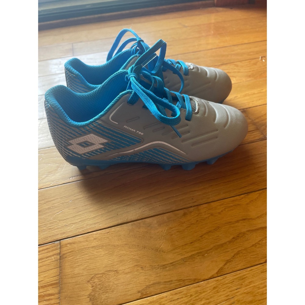 Lotto Roma 700 Youth Soccer Cleats Grey Blue Size 11K LOTTOYP23-BLU